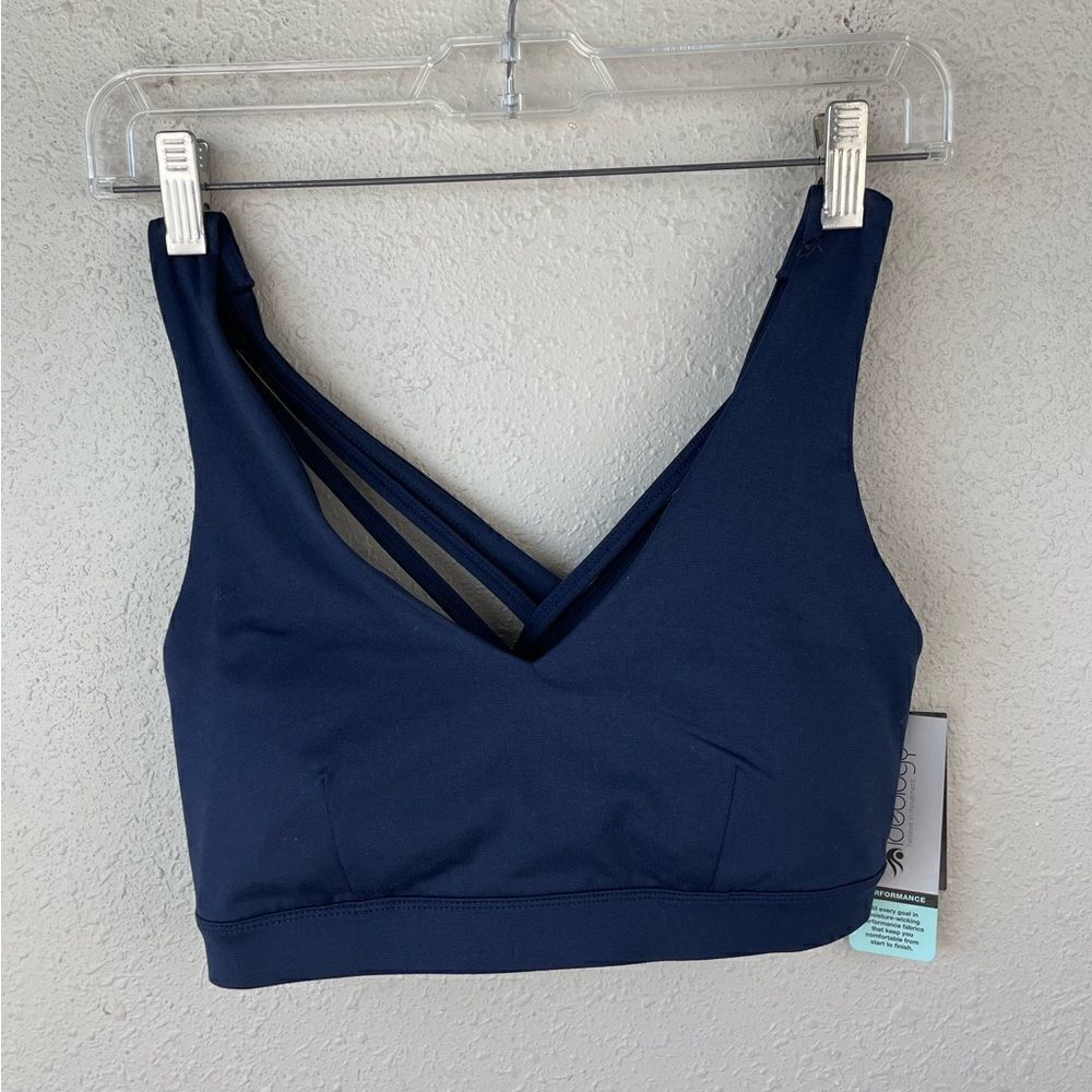 NWT Ideology Navy Blue Sports Bra Size M